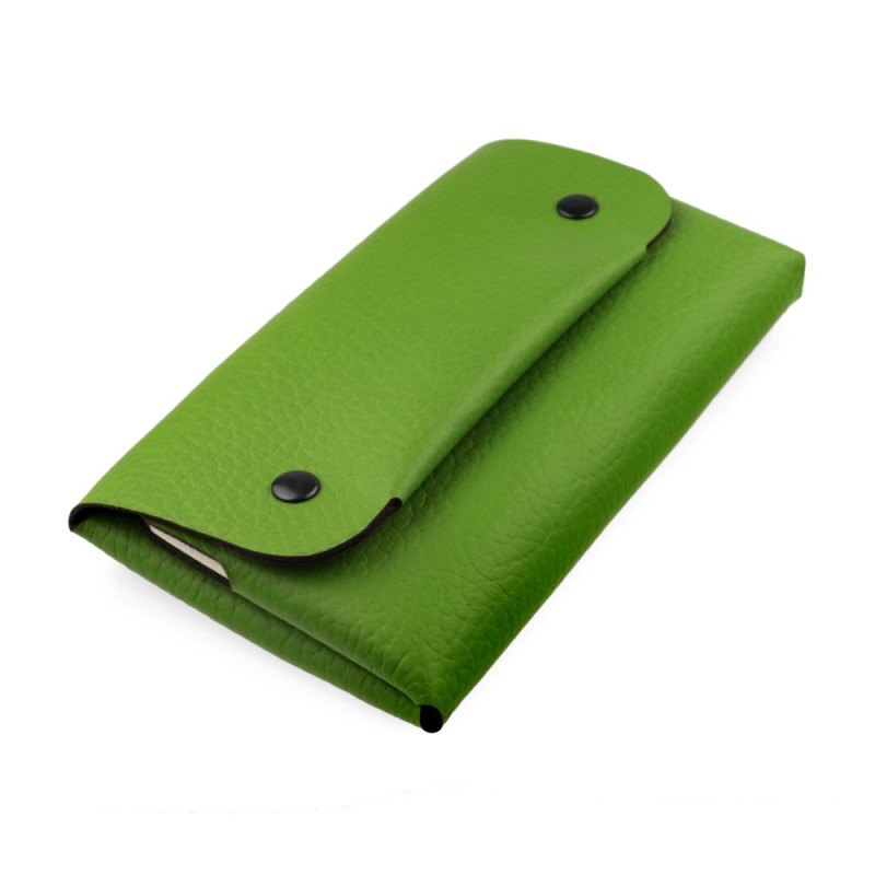 Compact women wallet in green
