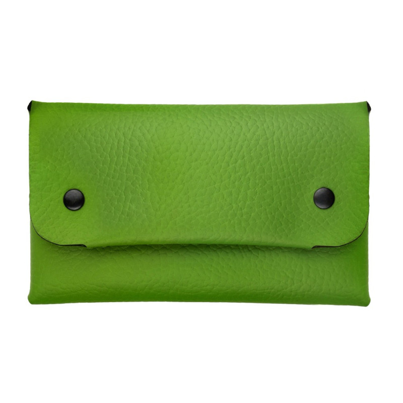 Women Long Wallet in Lime Green