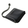 Leather lace chain wallet