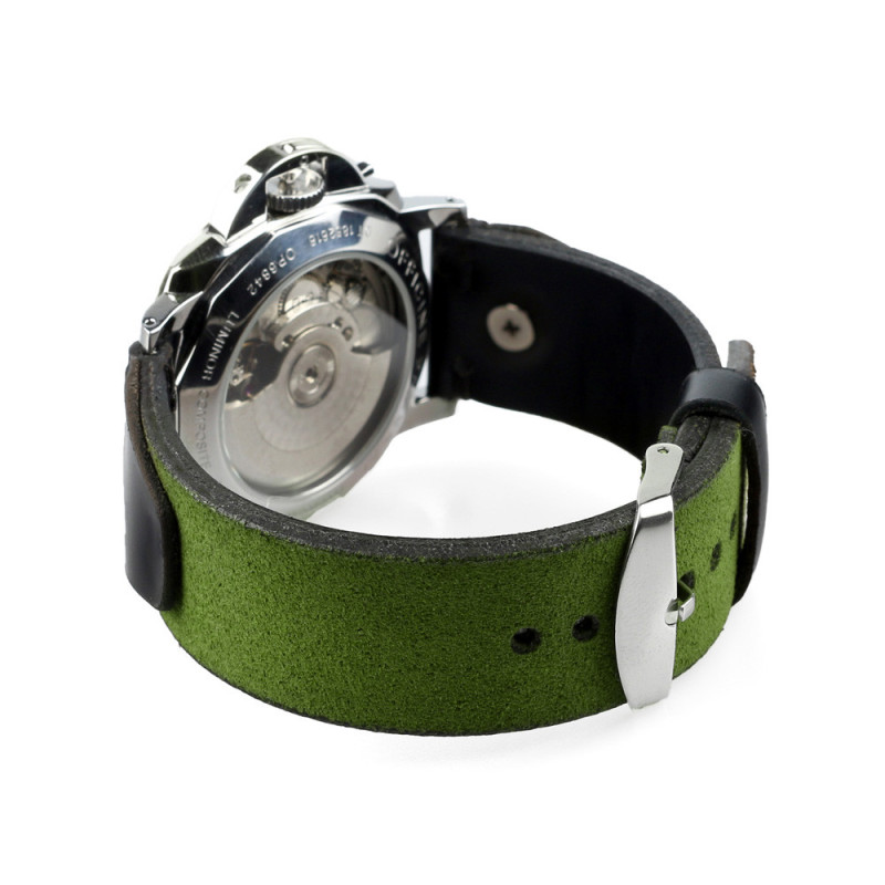 Saatchi Malachite Green Suede Handcrafted Watch Strap