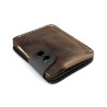 Double Snap Wallet in Brown