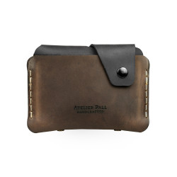 Side Snap Wallet | Brown Black