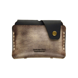 Side Snap Wallet | Waxed Brown