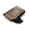 Side Snap Wallet in Waxed Brown