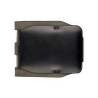 Money Clip Wallet in black leather, minimal stitch wallet