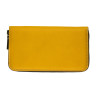 Yellow leather wallet for women