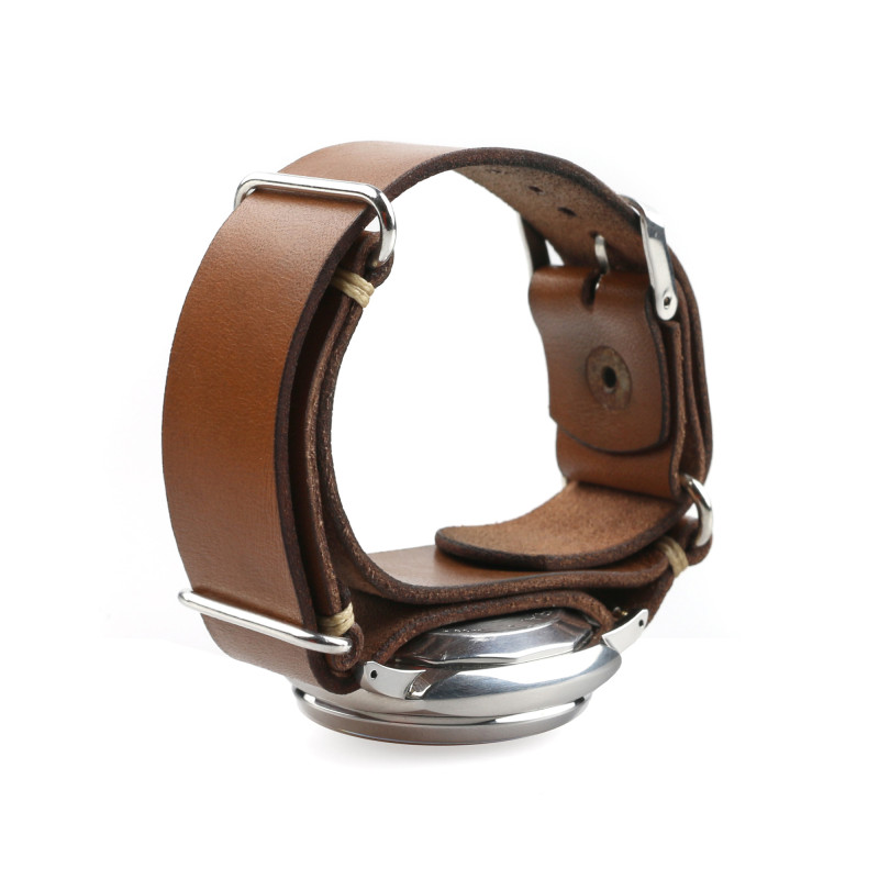 Ballistic Watch Strap in Brown