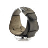 Retro Watch Cuff in khaki grey distressed leather