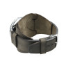 Retro Watch Cuff in khaki grey distressed leather