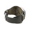 Retro Watch Cuff in khaki grey distressed leather