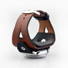 Retro Watch Cuff in Brown Black