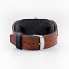 Retro Watch Cuff in Brown Black