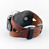 Retro Watch Cuff in Brown Black