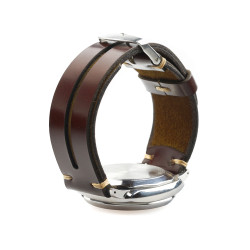 Rally watch strap | burgundy for Panerai, Seiko and automatic watches