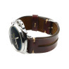 Rally watch strap in burgundy for Panerai, Seiko and automatic watches