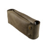 Double travel case for watches in khaki suede