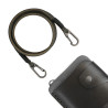 Double snap carabiner wallet chain