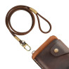 Biker Wallet Leather Chain in Brown