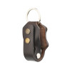 AirTag keychain 2.0 in brown thick leather key organizer