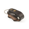 AirTag keychain 2.0 in brown thick leather key organizer