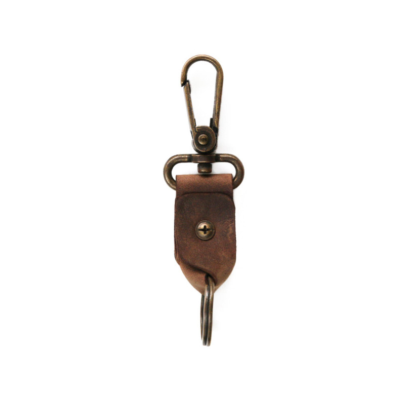 Key Chain Snap in Brown/Black