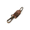 Key Chain Snap in Brown/Black