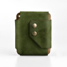 Double Snap Wallet 2 | Green suede