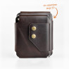 Double Snap Wallet 2 | Dark Brown