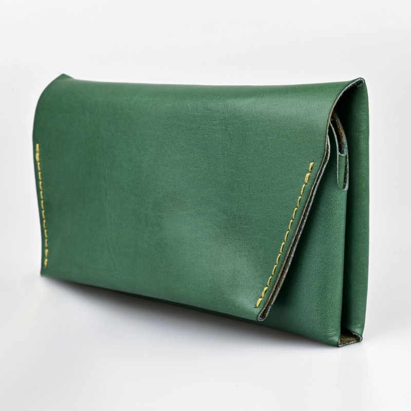 Portofel Dublu Pliat | Verde albastrui