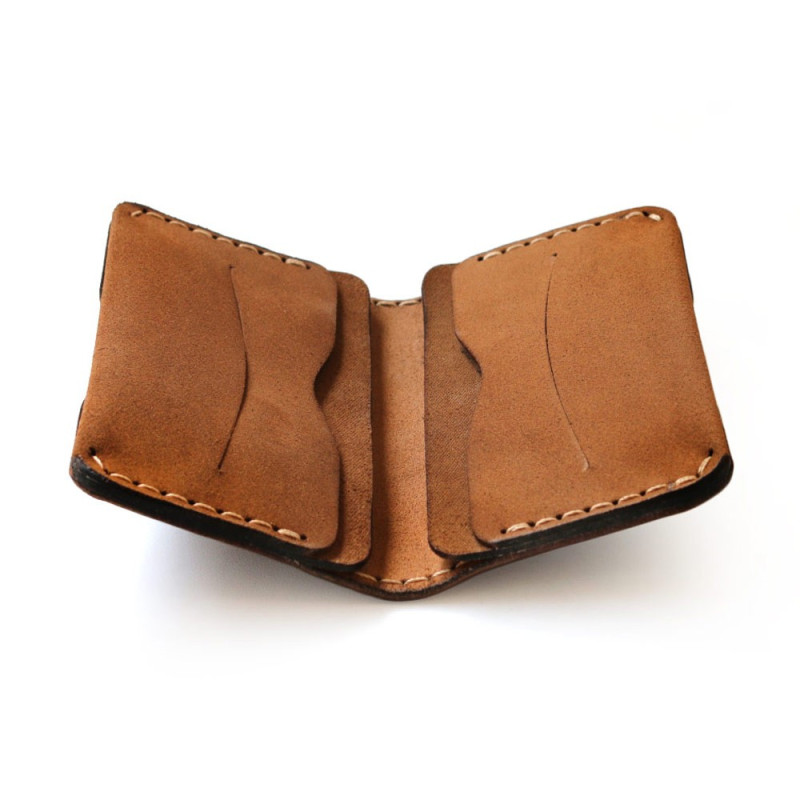 Slim Fold Wallet in Brown