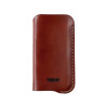 iPhone leather sleeve in burgundy