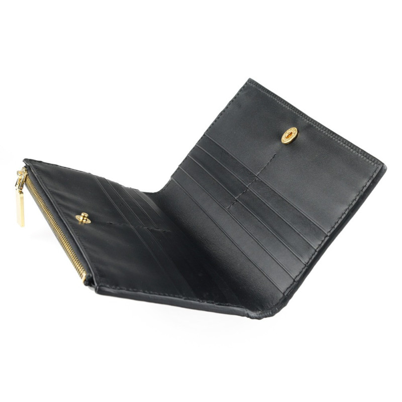 Elegant black wallet for women
